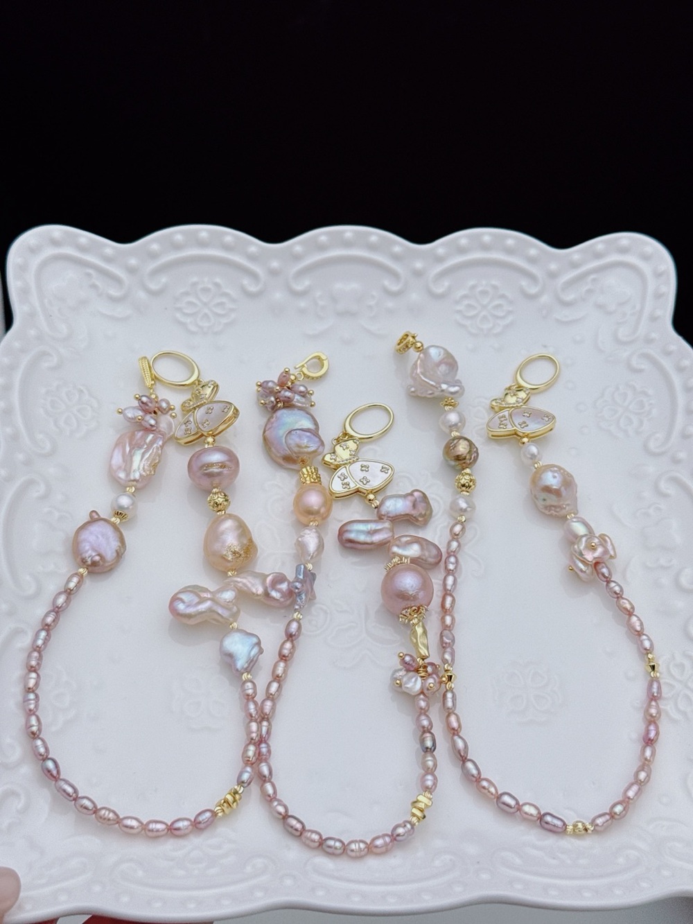 26X552 Handmade Freshwater Baroque Pearl Unique Design 12” Extender